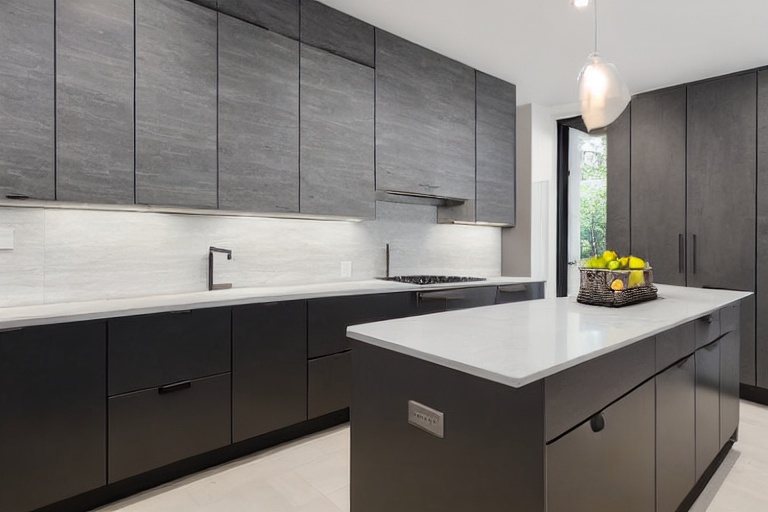 Omarket Domus Design 2 χρώμα Εφέ Πέτρας Γκρι έπιπλα κουζίνας 10 Μέτρα συνολικα τρέχον μέτρα Omarket-65651608