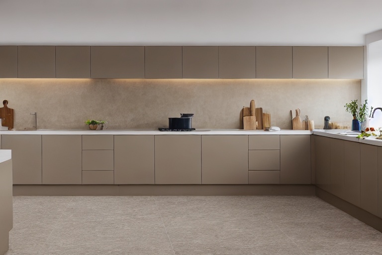 Omarket Milano Plus 3 χρώμα Λακέ Μπεζ Ανοιχτό έπιπλα κουζίνας 10 Μέτρα συνολικα τρέχον μέτρα Omarket-65651431
