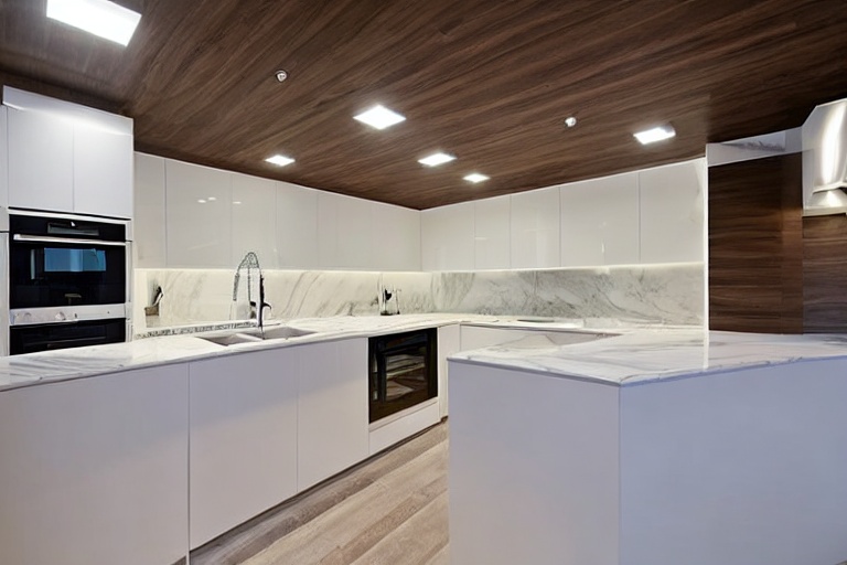 Omarket Milano Living 3 χρώμα Εφέ Λευκού Μαρμάρου έπιπλα κουζίνας 10 Μέτρα συνολικα τρέχον μέτρα Omarket-65651426