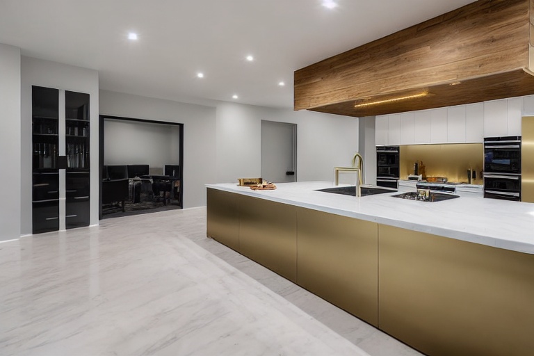 Omarket Milano Lux 3 χρώμα Βουρτσιστό Χρυσό έπιπλα κουζίνας 10 Μέτρα συνολικα τρέχον μέτρα Omarket-65651413