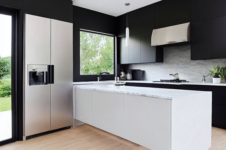 Omarket Aurora Modern 3 χρώμα Μαύρο Μεταλλικό Ματ έπιπλα κουζίνας 10 Μέτρα συνολικα τρέχον μέτρα Omarket-65651284