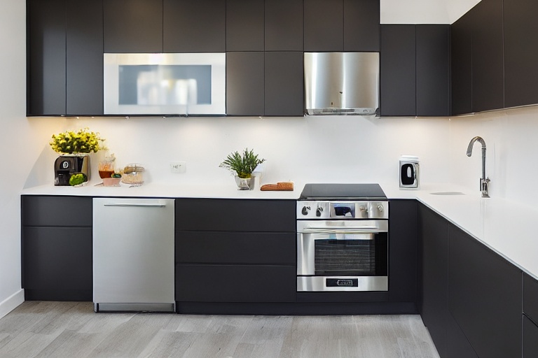 Omarket Loft Lux 3 χρώμα Λευκό Ματ Πάνω & Ανθρακί Κάτω έπιπλα κουζίνας 10 Μέτρα συνολικα τρέχον μέτρα Omarket-65651133