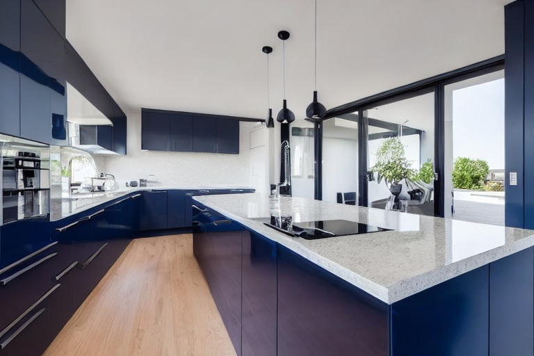 Omarket Scandi Living 3 χρώμα Λακέ Ναυτικό Μπλε έπιπλα κουζίνας 10 Μέτρα συνολικα τρέχον μέτρα Omarket-65651106