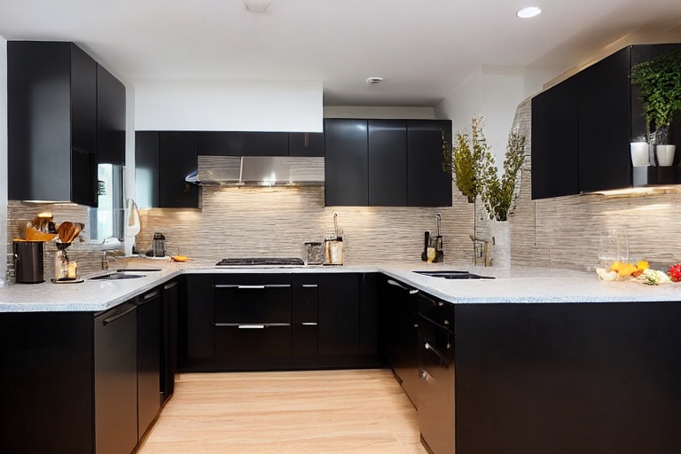 Omarket Venezia Living 3 χρώμα Λακέ Μαύρο Ματ έπιπλα κουζίνας 10 Μέτρα συνολικα τρέχον μέτρα Omarket-65651046
