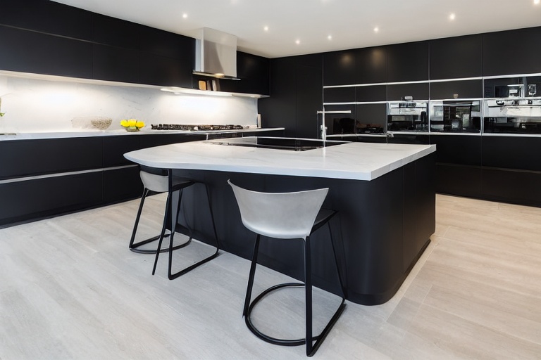 Omarket Toscana Living 3 χρώμα Μαύρο Μεταλλικό Ματ έπιπλα κουζίνας 10 Μέτρα συνολικα τρέχον μέτρα Omarket-65651006
