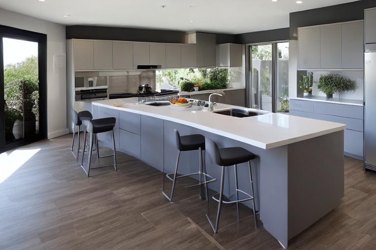 Omarket Valencia Modern 3 χρώμα Λακέ Γκρι Ανοιχτό έπιπλα κουζίνας 10 Μέτρα συνολικα τρέχον μέτρα Omarket-65650984