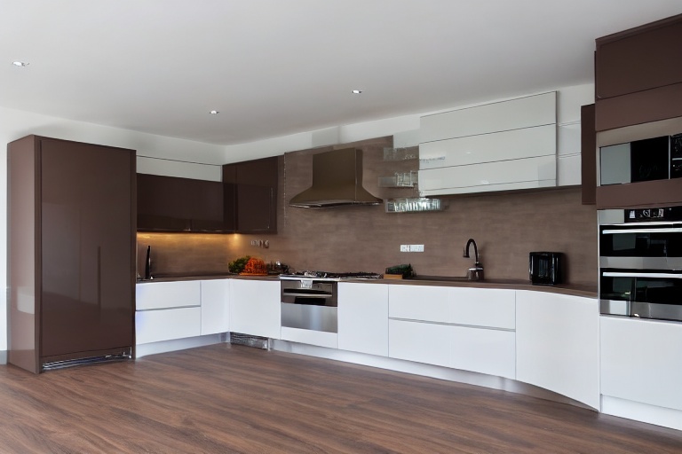 Omarket Thalassa Modern 3 χρώμα Λακέ Τερακότα έπιπλα κουζίνας 10 Μέτρα συνολικα τρέχον μέτρα Omarket-65650804