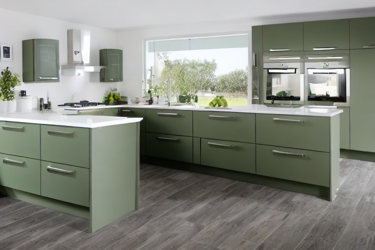 Omarket Verona One 4 χρώμα Λακέ Σάλβια έπιπλα κουζίνας 10 Μέτρα συνολικα τρέχον μέτρα Omarket-65650435