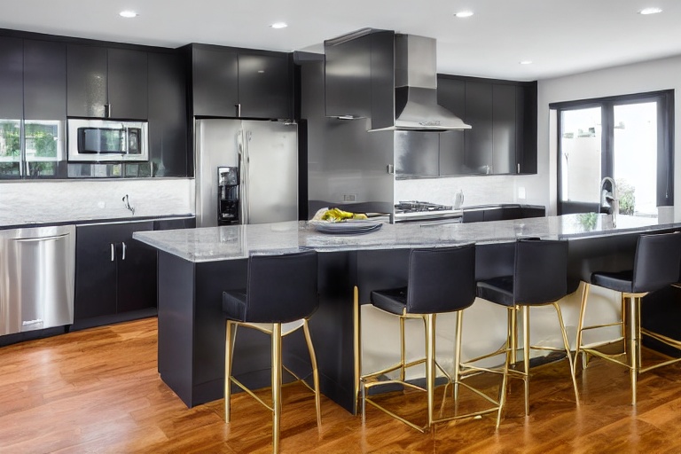 Omarket Milano Living 4 χρώμα Χρυσό & Σκούρο Γκρι έπιπλα κουζίνας 10 Μέτρα συνολικα τρέχον μέτρα Omarket-65650426