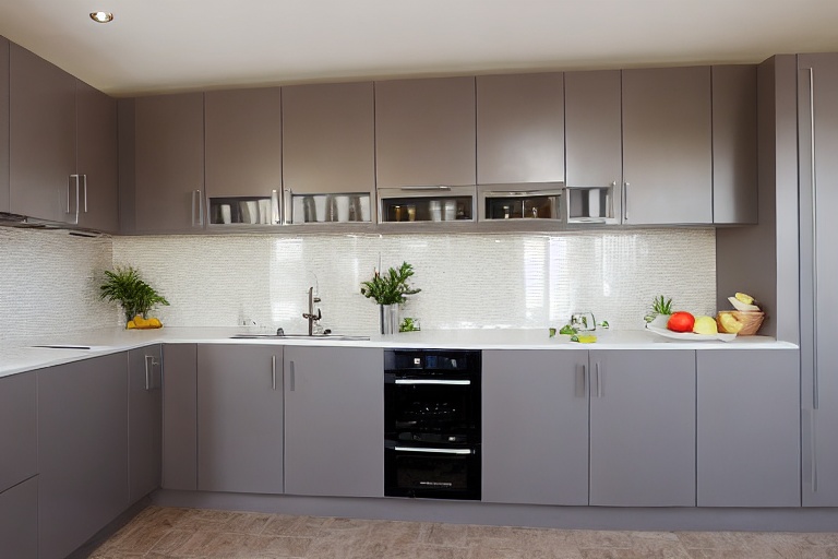 Omarket Napoli Elegance 4 χρώμα Λακέ Τερακότα έπιπλα κουζίνας 10 Μέτρα συνολικα τρέχον μέτρα Omarket-65650319