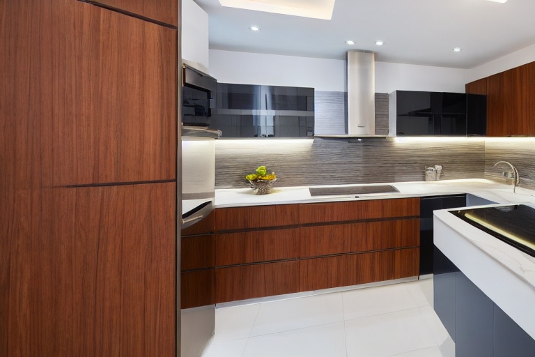Omarket Harmony Living 4 χρώμα Καπλαμάς Teak έπιπλα κουζίνας 10 Μέτρα συνολικα τρέχον μέτρα Omarket-65650186