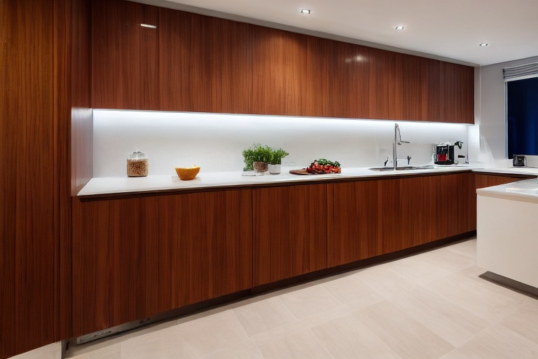 Omarket Venezia Concept 4 χρώμα Καπλαμάς Teak έπιπλα κουζίνας 10 Μέτρα συνολικα τρέχον μέτρα Omarket-65650041