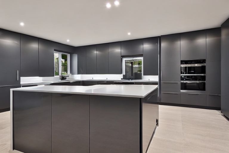 Omarket Riviera Concept 4 χρώμα Λακέ Γκρι Σκούρο έπιπλα κουζίνας 10 Μέτρα συνολικα τρέχον μέτρα Omarket-65650021