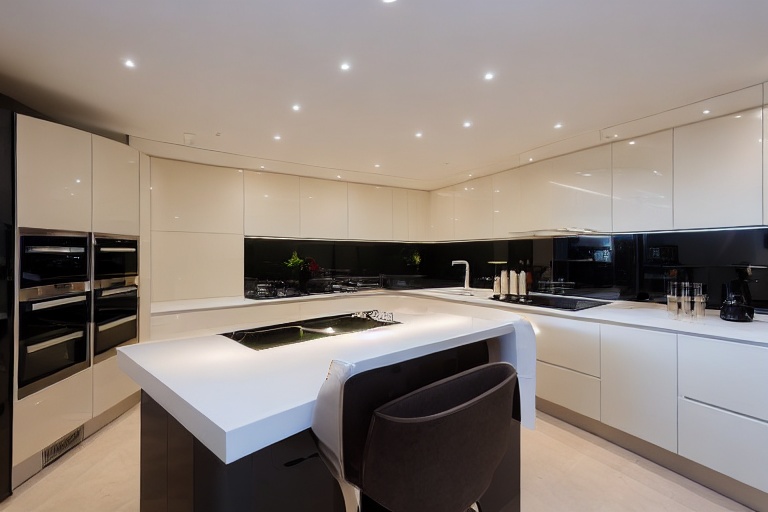 Omarket Riviera Lux 4 χρώμα Λακέ Κρεμ Γυαλιστερό έπιπλα κουζίνας 10 Μέτρα συνολικα τρέχον μέτρα Omarket-65650013